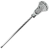 STX Men's Lacrosse Stallion 200 U Complete Attack/Midfield Stick with Shaft and Head,Platinum/White