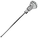 STX Men's Lacrosse Stallion 200 U Complete Attack/Midfield Stick with Shaft and Head,Platinum/White