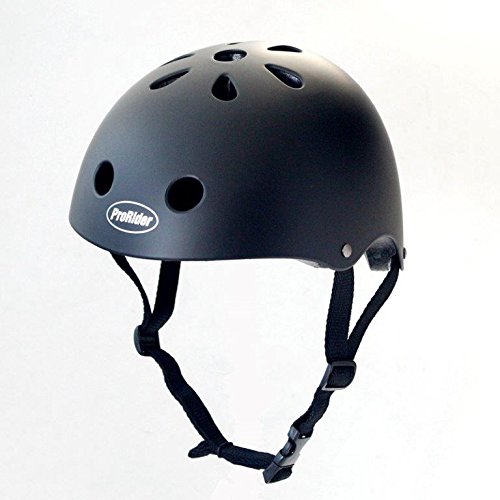 ProRider BMX Bike & Skate Helmet - 3 Sizes Available: Kids, Youth, Adult (Matte Black, Small/Medium)