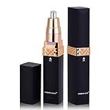 KINGDOMCARES Professional Nose & Ear Hair Trimmer for Men Women Electric Nostril Nasal Hair Clippers Trimmers Remover Stainless Steel Blades Painless Trimming Removal Battery-Operated with LED Light