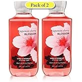 Bath & Body Works Shea Enriched Shower Gel, Japanese Cherry Blossom, 10 oz (Pack of 2)