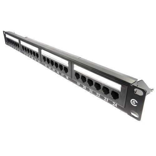 Buy Kenable Patch Panel Cat6 RJ45 19 inch Rack able 24 Port With Back ...