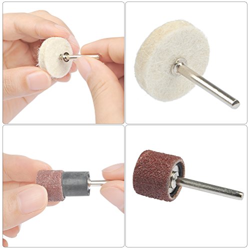 image for BUYGOO Rotary Tool Accessories Kit 87pcs, 1/8’’(3.2mm) Diameter Sh