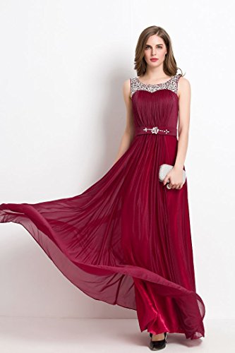 Beauty-Emily Womens Long Mermaid Evening Dresses Beaded Formal Prom Party Cocktail Wedding Guest Gowns Teal Size US6