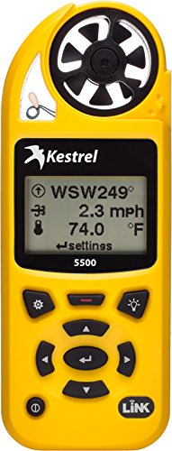 Kestrel 5500 Weather Meter with LiNK and Vane Mount, Yellow