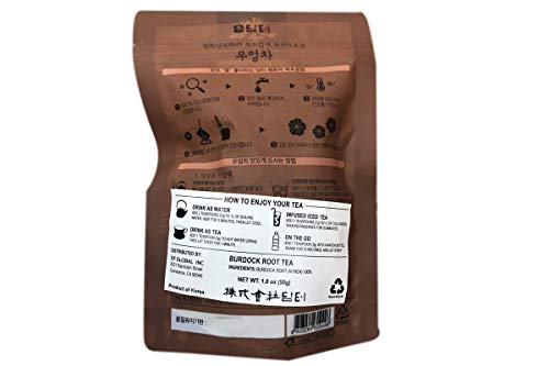 Korea Asian Burdock Root Slices Tea Korean GobÅ Thorny Burr Lappa Woo Ung Niubangcha êµ­ì‚°ìš°ì—‰ì°¨ éŸ©å›½ç‰›è’¡èŒ¶1.8oz