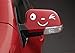 2 X Yonger Cute Smile Face 3D Decal Sticker for Auto Car Side Mirror L+R Rearview White