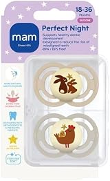MAM Perfect Dummies 18-36M 2 Pack Orthodontic Cream Soothers view 2