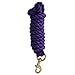 Intrepid International Horse Tack - Heavy Duty Cotton Rope Lead Ropes for Horses, with Durable Brass Trigger Snap, Attaches to Halter or Harness, Soft and Comfortable Grip - Purple, 10 Feet