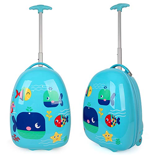Kids Luggage Pattern Rolling Suitcase Upright Wheels Rolling Carry On
