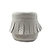 YIHAKIDS Baby Tassel Shoes Soft Leather Sole Infant Kids Crib Toddler First Walkers Moccasins White(Size 5,6-12 Months/4.9in)