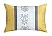 Chic Home Clayton 10 Piece Comforter Set Pintuck Pieced Block Embroidery Bed in a Bag with Sheet Set, Queen Grey Yellow