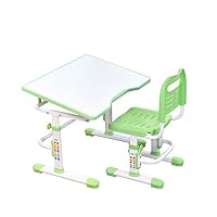 Zhjmgmxg The Perfect Adjustable Baby Highchair Desk Chair Set Multi-Functional Desk and Chair Set Childen Kids Study Table School Student Desk Book Stand Height Adjustable Children