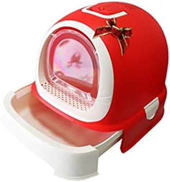 ネコの犬トイレトレ ペット用トイレ完全収納型トイレ砂用消臭剤2色 サイズ 52cm 42cm 40cm Color Red