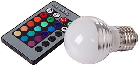 1pcs/LED Controlled 16 Color Changing E27 /E14 5W RGB LED Lamp Light Bulb