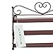 Dazone Mounted 3 Tier Metal Shelf Nail Polish Wall Rack Essential Oils Perfume Organizer (Black)