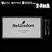 NeWisdom [Anti Shock] [Case Friendly] [2PACK] Glass Screen Protector, iPhone 8 Plus 7 Plus 6s Plus 6 Plus Screen Protector Tempered Glass