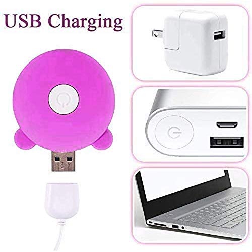 Portable Massager, Suction Vibrator, Powerful Suction Cup for Women to Stimulate Toys, Waterproof and Silent Silicone Texture USB Charging