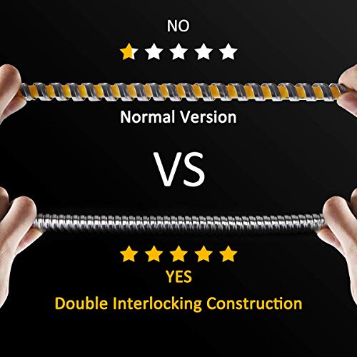 3 HOMEIDEAS+Stainless+Showerhead+Extension+Replacement