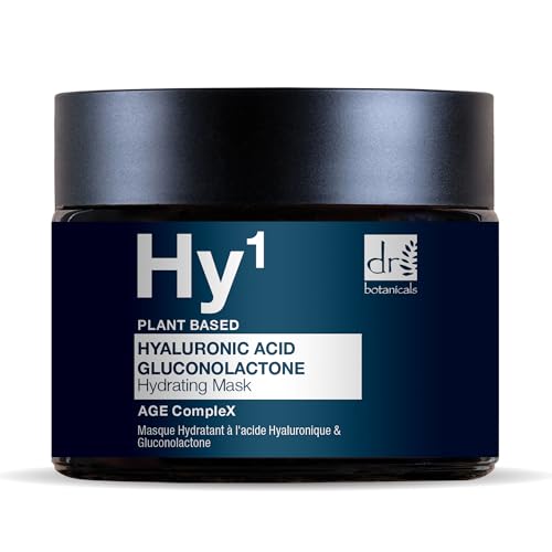 Dr Botanicals Hyaluronic Acid & Gluconolactone Hydrating Anti-Aging Facial Mask…