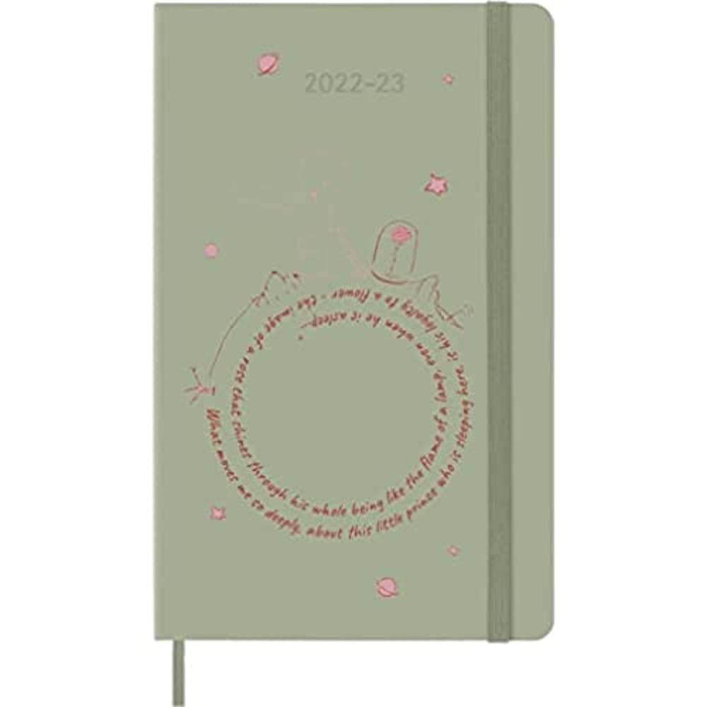 Moleskine - Weekly Planner 18 Months 2022-2023, Limited Edition "Le Petit Prince," Weekly Planner With Hard Cover And Elastic Closure, Size Large, 13 x 21 cm, Color Rose