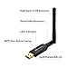 Cable Matters Gold-Plated Wireless N 300Mbps USB Adapter with High Gain External Antenna for Windows