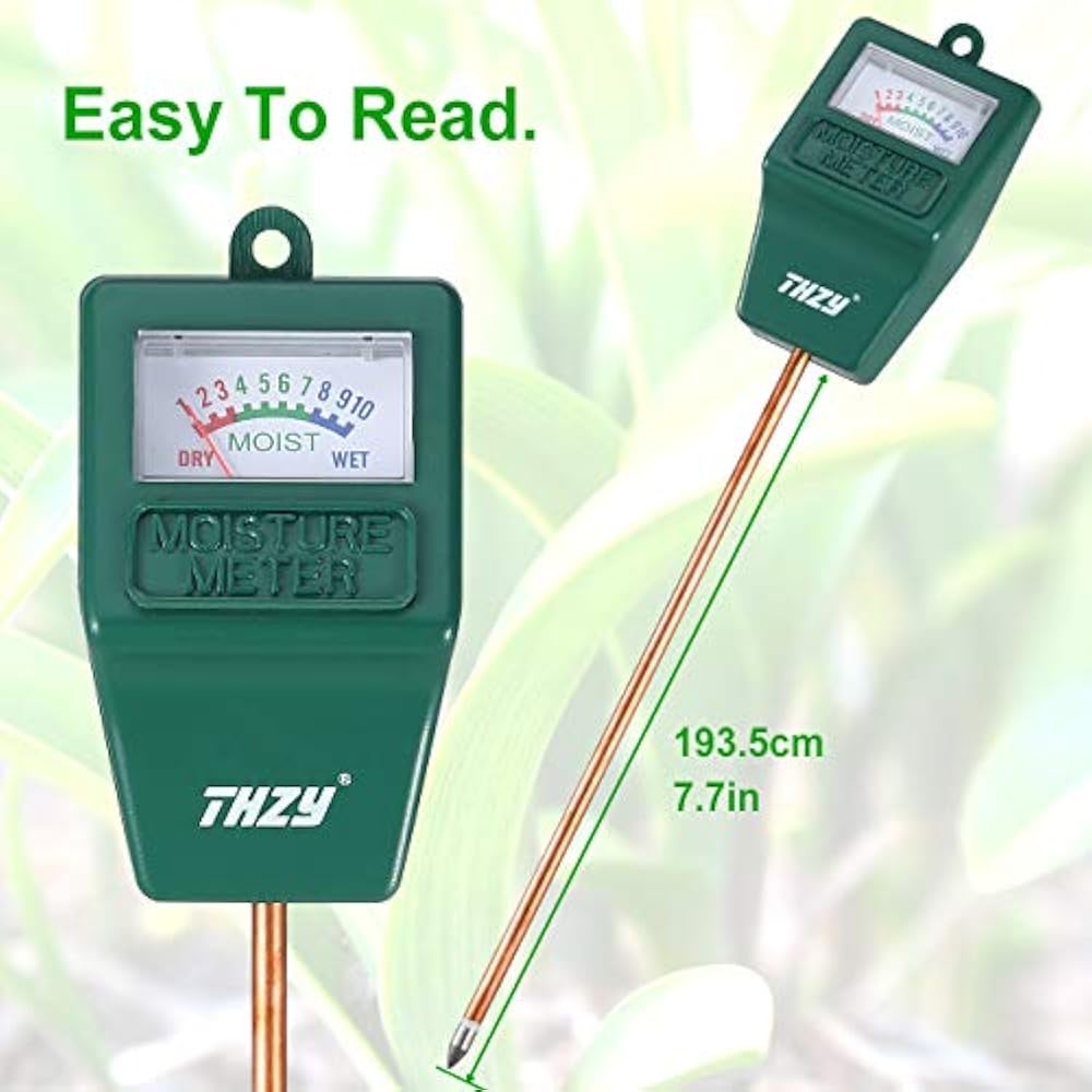 Soil Moisture Meter,Hygrometer Sensor Soil Indoor/Outdoor Water Monitor