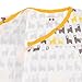 Babysoy Organic Cotton Pattern Kimono Bundler Gown (Llama/Sunshine, 0-3)