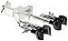 American Educational Double Burette Clamp with Rubber-Coated Rotating Jaws, 3/8