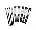 Dermatique Silver Makeup Brush Set, Beauty Blending, Face Powder, Blush Brushes Perfect for Use as Bronzer Brush, Concealer Brush, Contour Brush, Cosmetic Brush, Foundation Brush,etc.(10pcs, Silver)
