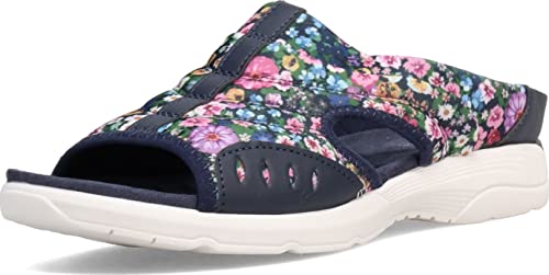 Easy Spirit Women’s Traciee 2 Slide Sandal, Blue 406, 8.5 Wide