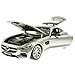 Maisto Year 2015 Special Edition Series 1:18 Scale Die Cast Car Set - Silver Color Sports Coupe MERCEDES BENZ AMG GT with Display Base (Car Dimension: 9-1/2