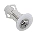 RDEXP White Plastic Toilet Seat Cover Hinge Blind Hole Nut Top Fixing Screw Pack of 4