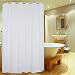 UFRIDAY 36 Inch Shower Liner, Solid White Fabric Shower Curtain, Waterproof, Suitable for Any Decor and Hotel, Stall Size 36 x 72