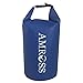Amross Waterproof Dry Bag, Shoulder Strap Included. The Perfect All-Season Waterproof Bag! Kayaking, Boating, Beach, Fishing, Camping, Hiking, Severe Weather and More
