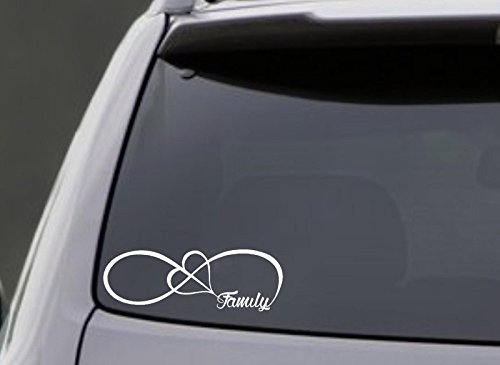 Bargain Max Decals - Family Love Heart Infinity Forever - Sticker Decal Notebook Car Laptop 8