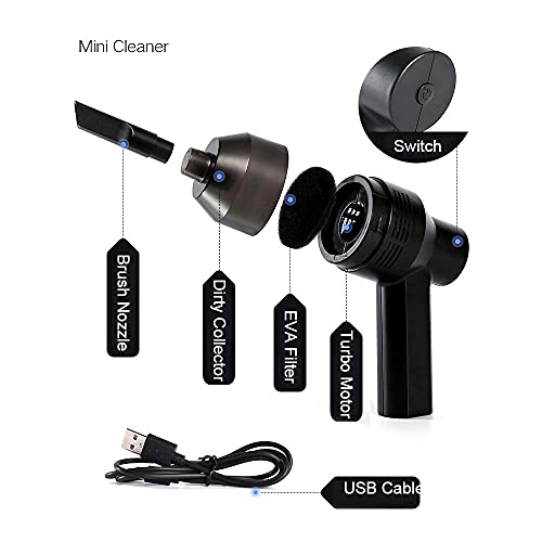 Keyboard Vacuums Cleaner, KeepTpeeK Portable Mini Electric Vacuum
