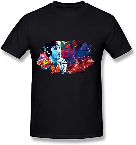 Paul Mccartney Fans Poster Fashion T Shirt For Men Black