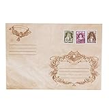 getDigital Owl Post Envelopes - Set of 10 Envelopes for Invitations or Greeting Cards - With a printed Wax Seal and Stamps