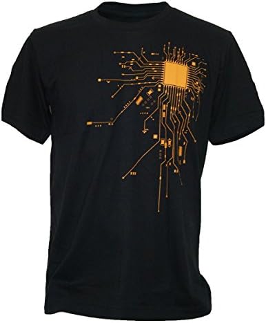 SODAtees Computer Chip CPU CORE Heart Men's T-Shirt Geek Nerd