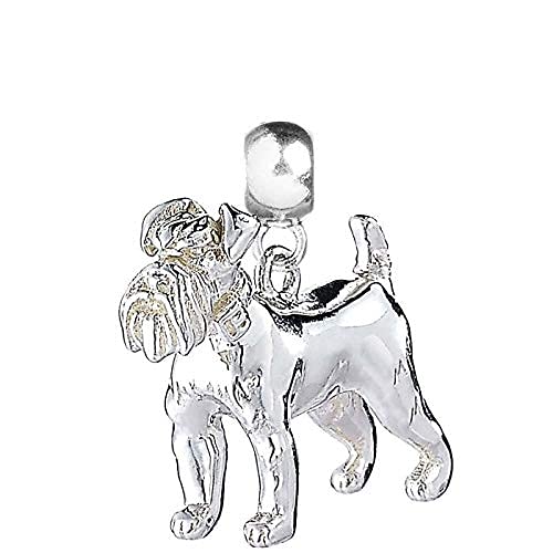 MYLEE London Schnauzer Silver Plated Slider Charm ML011-AS