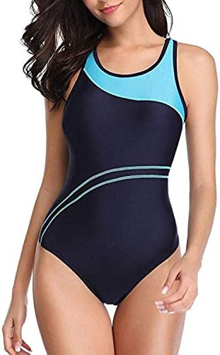 Women's Athletic One Piece Swimsuits Boyleg Swimming Suit Sport Bathing Suits for Teens with Shorts Swimwear
