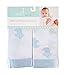 aden by aden + anais Issie Security Blanket; Super Soft 100% Cotton Muslin; Satin Trim; 2-pack; max - hippo
