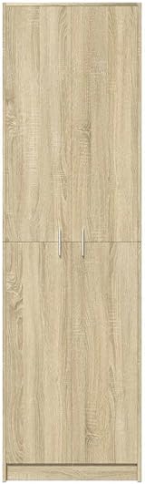 vidaXL hallway wardrobe sonoma oak armoire 5 compartments 55x25x189 cm view 6
