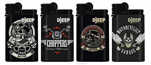 Djeep Lighter Born to Ride Series 4 Pack