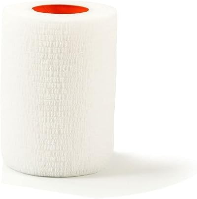 Firstaid4sport Cohesive Bandage Latex Free 2.5cm x 4.5m White 1 Roll