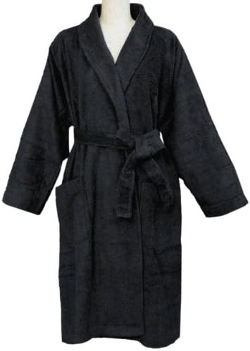 Amazon アスナロ パジャマ ルームウェア バスローブ メンズ レディース 兼用 綿100 ガウン 部屋着l 黒 バスローブ 通販