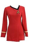Star Trek Costume Cotton Female Duty Uniform Red