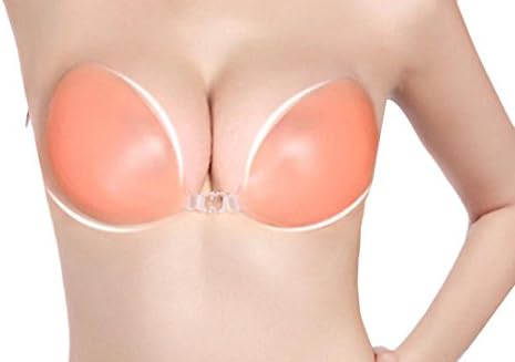 UUYUK Womens Silicone Strapless Self Adhesive Invisible Push-up Bra 1 70C