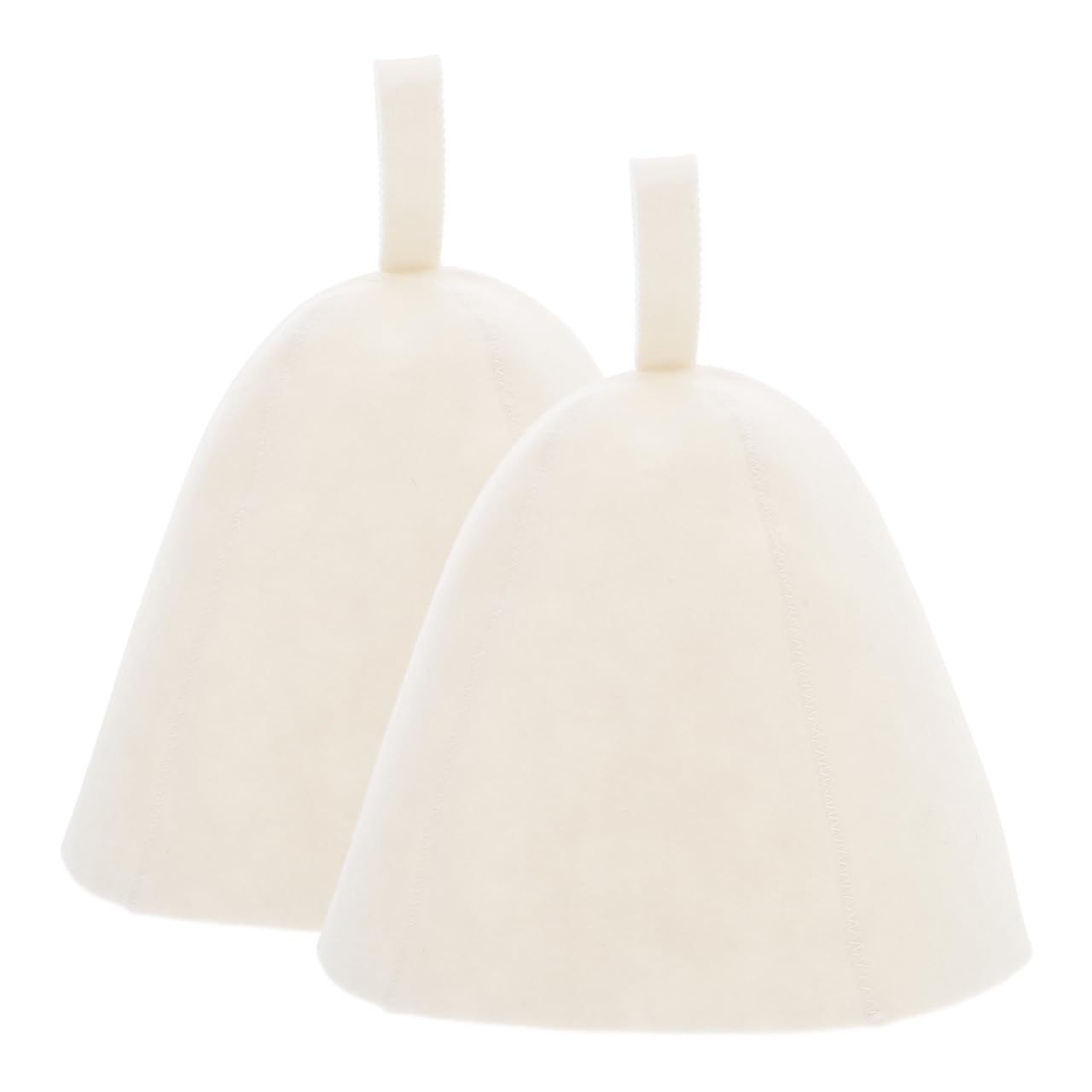 2Pcs Felt Sauna Hat Thickened Design, Comfortable and Lightweight, Protects Hair from Steam and Heat, Suitable for Home, Hotel, Gym Use, White